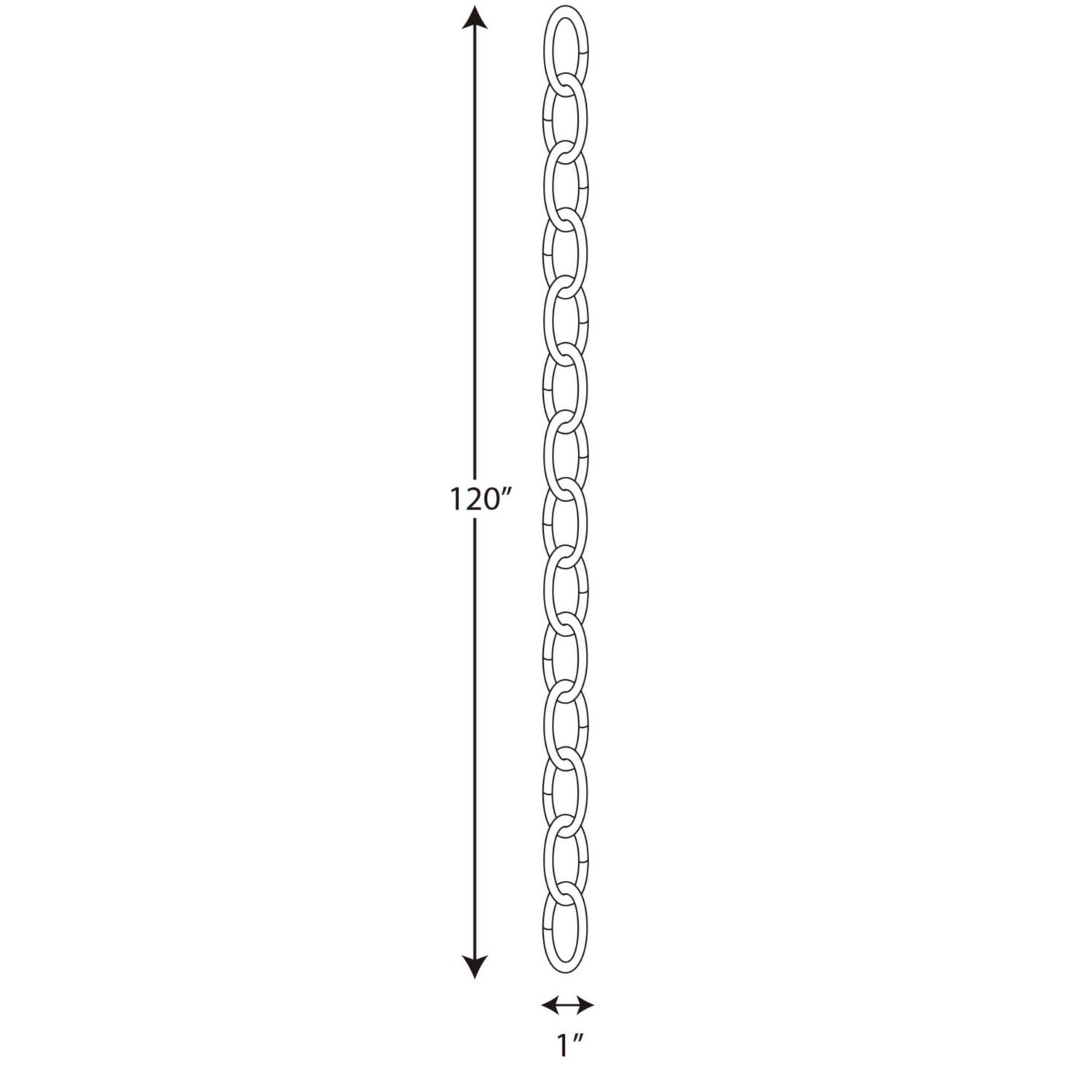 Progress Lighting - P8757-126 - Chain - Accessory Chain - Burnished Silver