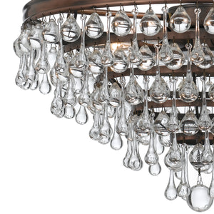 Crystorama - 136-VZ - Six Light Chandelier - Calypso - Vibrant Bronze