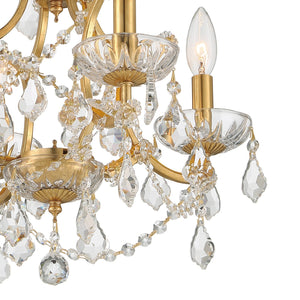 Crystorama - 4454-GA-CL-MWP - Four Light Mini Chandelier - Filmore - Antique Gold