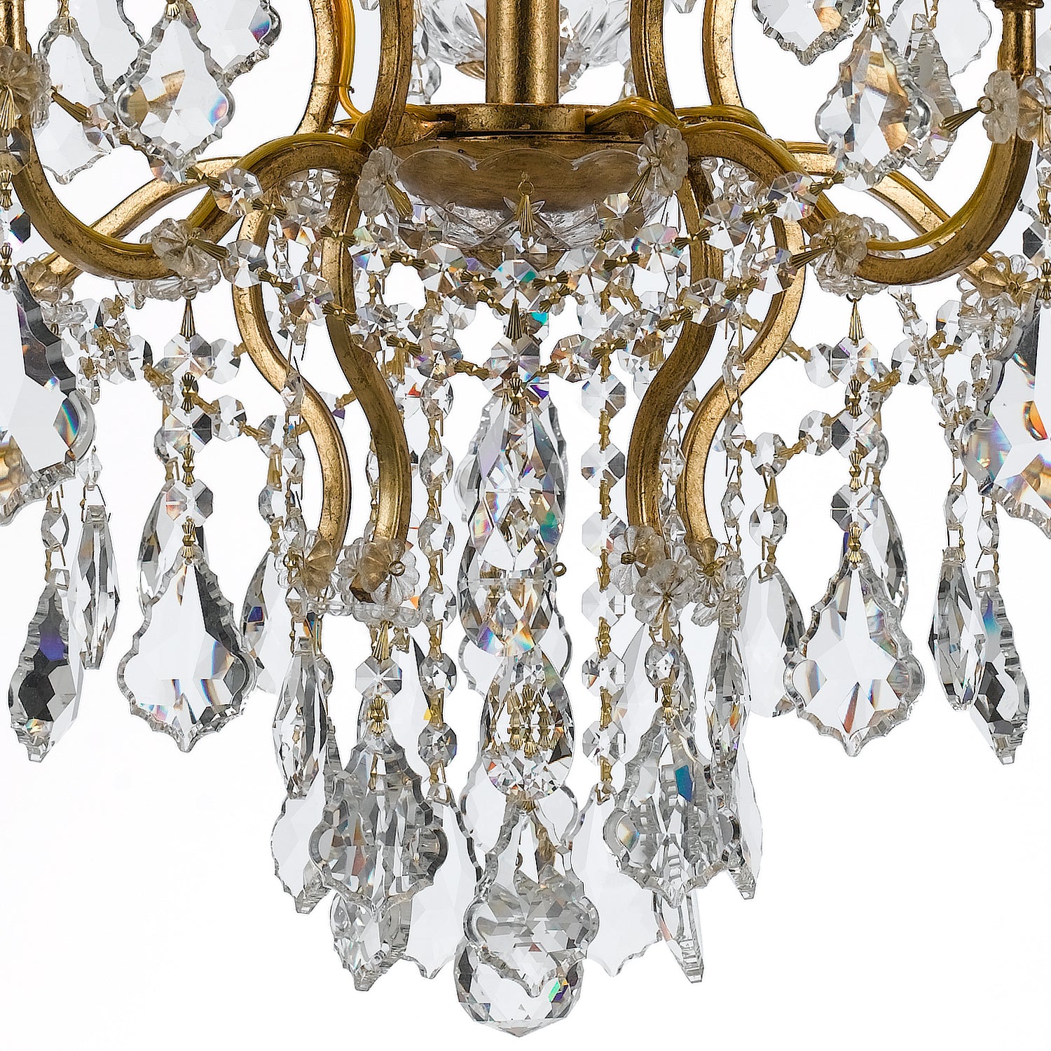 Crystorama - 4455-GA-CL-MWP - Six Light Chandelier - Filmore - Antique Gold