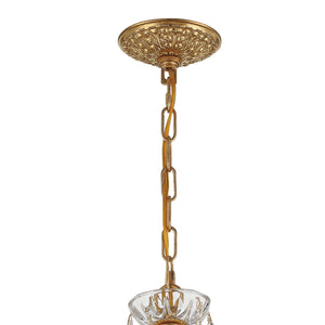 Crystorama - 4455-GA-CL-MWP - Six Light Chandelier - Filmore - Antique Gold