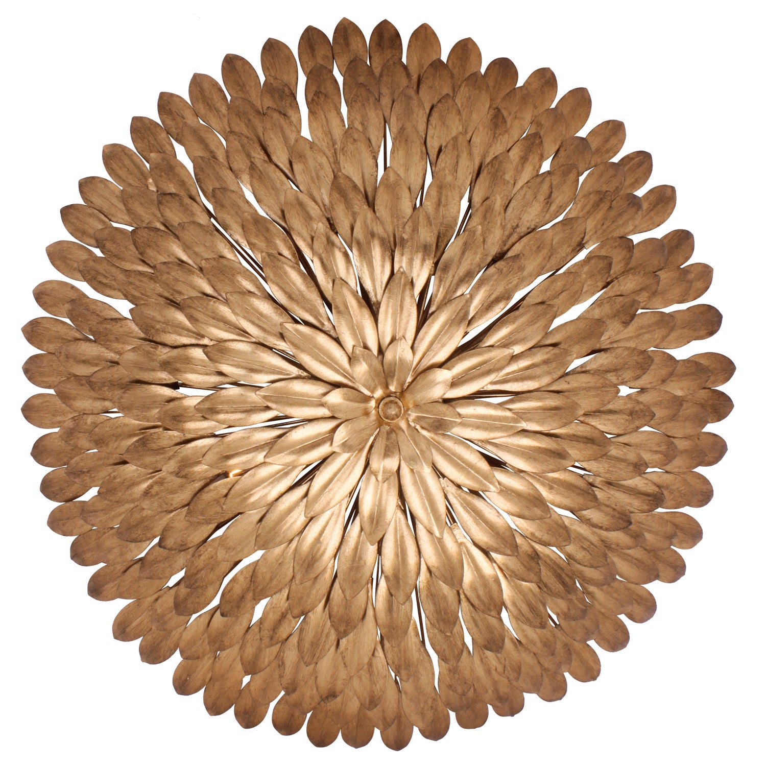 Crystorama - 507-GA - Six Light Flush Mount - Broche - Antique Gold