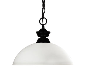 Z-Lite - 100701MB-DMO14 - One Light Pendant - Shark/Windsor - Matte Black