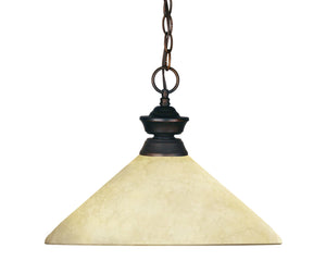 Z-Lite - 100701OB-AGM14 - One Light Pendant - Riviera - Olde Bronze