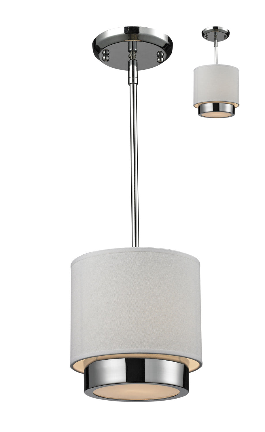 Z-Lite - 186-8 - One Light Pendant - Jade - Chrome