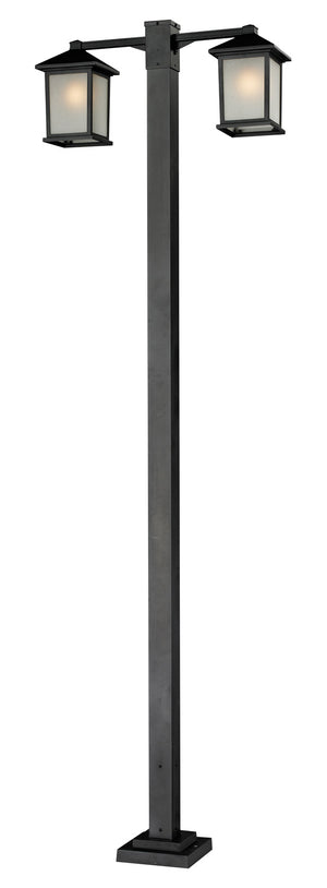 Z-Lite - 507-2-536P-BK - Two Head Outdoor Post - Holbrook - Black