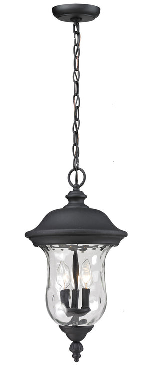 Z-Lite - 533CHB-BK - Three Light Outdoor Chain Mount - Armstrong - Black