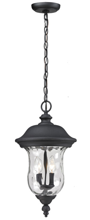 Z-Lite - 533CHM-BK - Two Light Outdoor Chain Mount Ceiling Fixture - Armstrong - Black