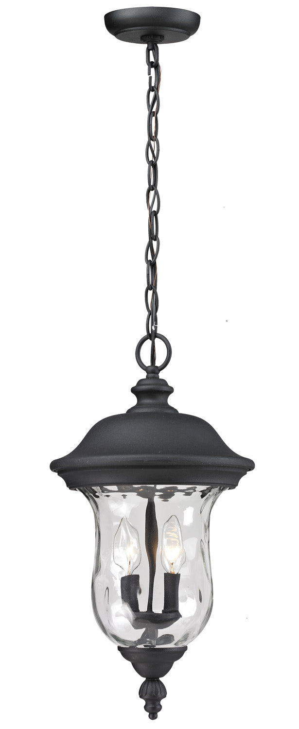 Z-Lite - 533CHM-BK - Two Light Outdoor Chain Mount Ceiling Fixture - Armstrong - Black