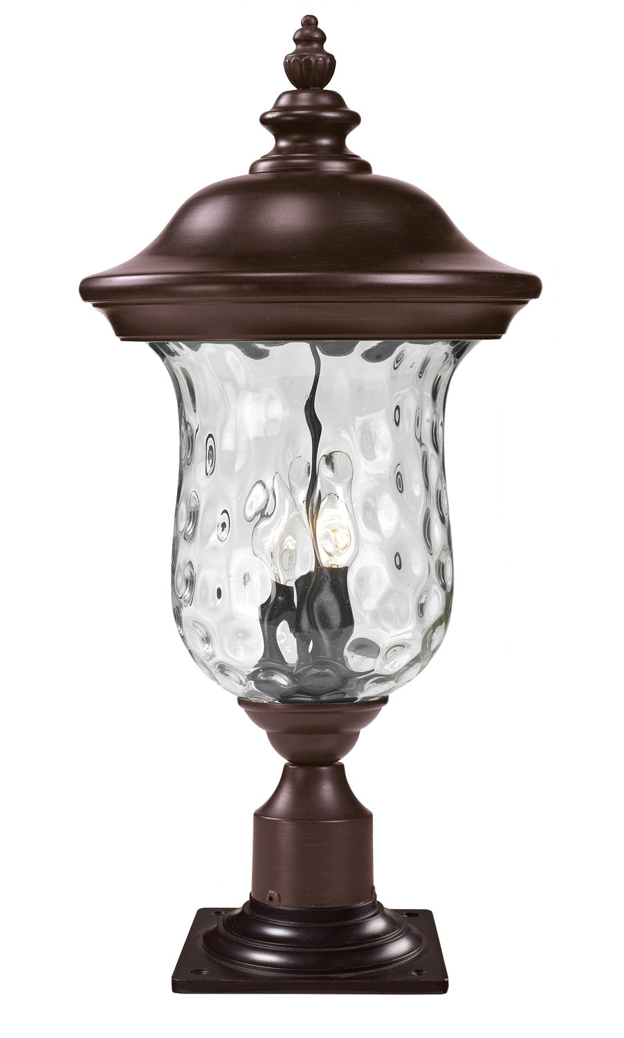 Z-Lite - 533PHB-533PM-RBRZ - Three Light Outdoor Pier Mounted Fixture - Armstrong - Bronze