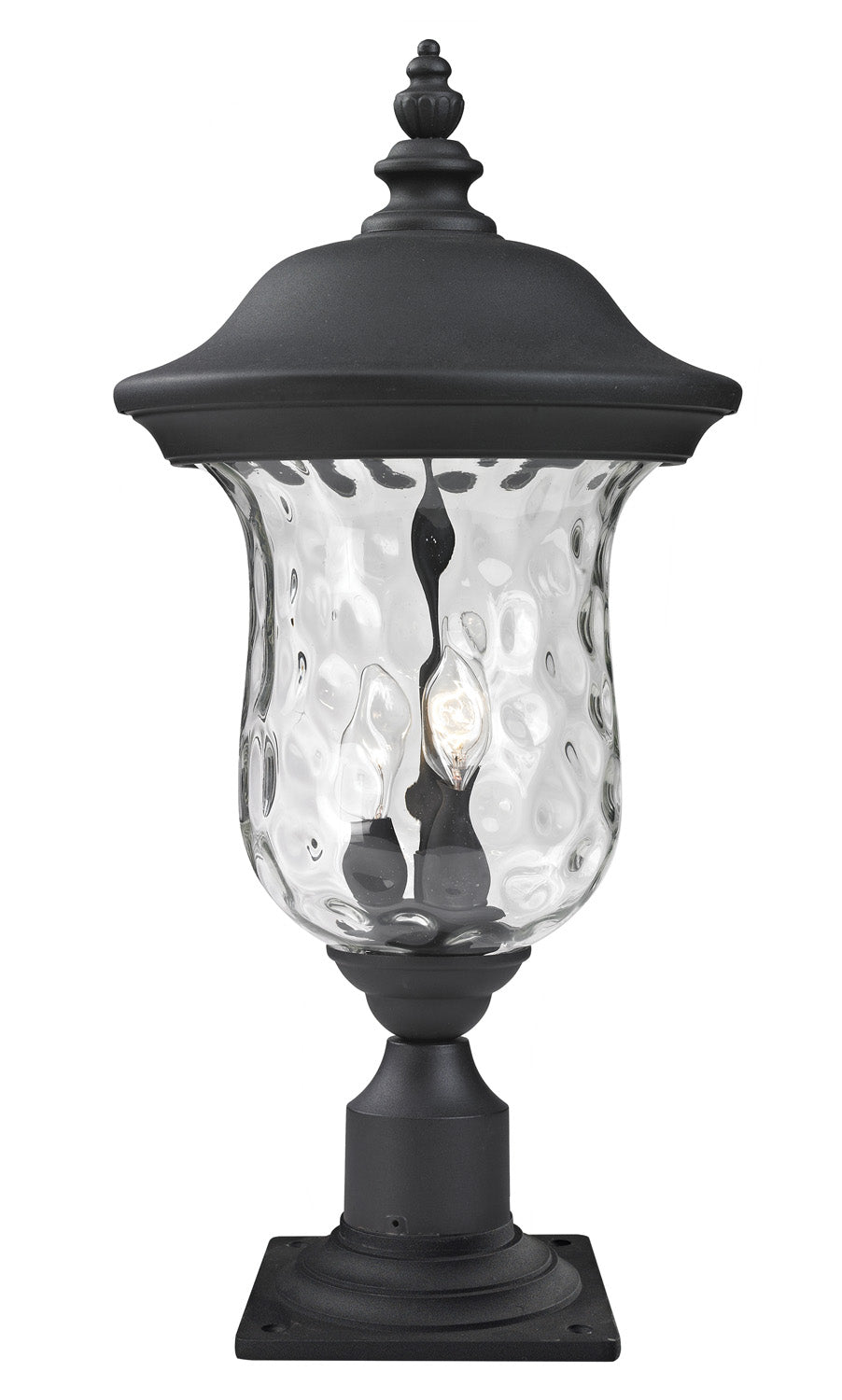 Z-Lite - 533PHM-533PM-BK - Two Light Outdoor Pier Mounted Fixture - Armstrong - Black