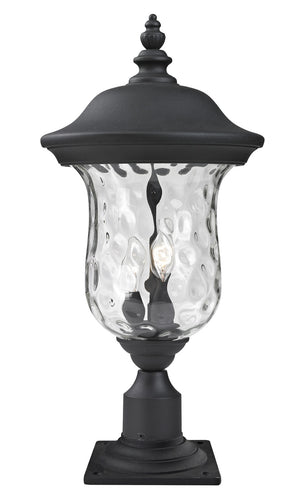 Z-Lite - 533PHM-533PM-BK - Two Light Outdoor Pier Mounted Fixture - Armstrong - Black