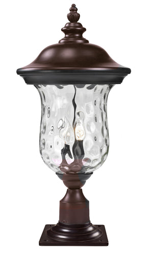 Z-Lite - 533PHM-533PM-RBRZ - Two Light Outdoor Pier Mounted Fixture - Armstrong - Bronze