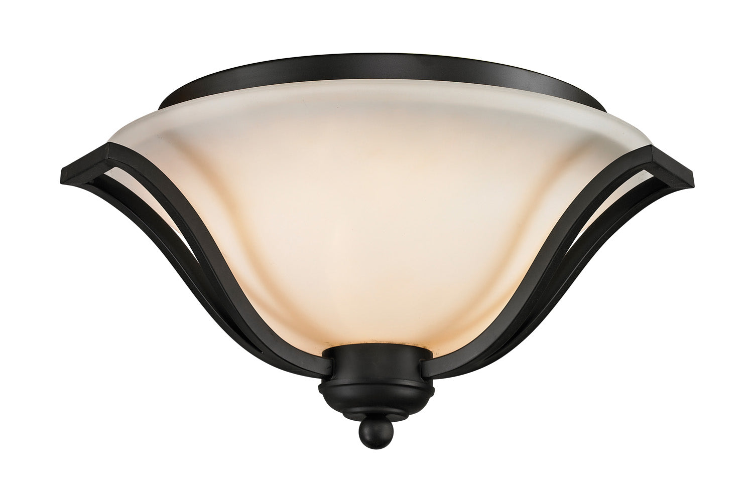 Z-Lite - 703F3-MB - Three Light Flush Mount - Lagoon - Matte Black