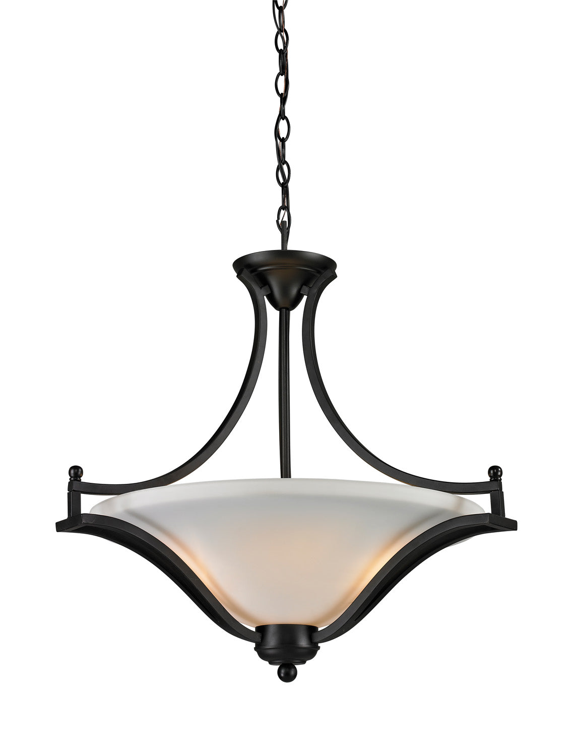 Z-Lite - 703P-MB - Three Light Pendant - Lagoon - Matte Black