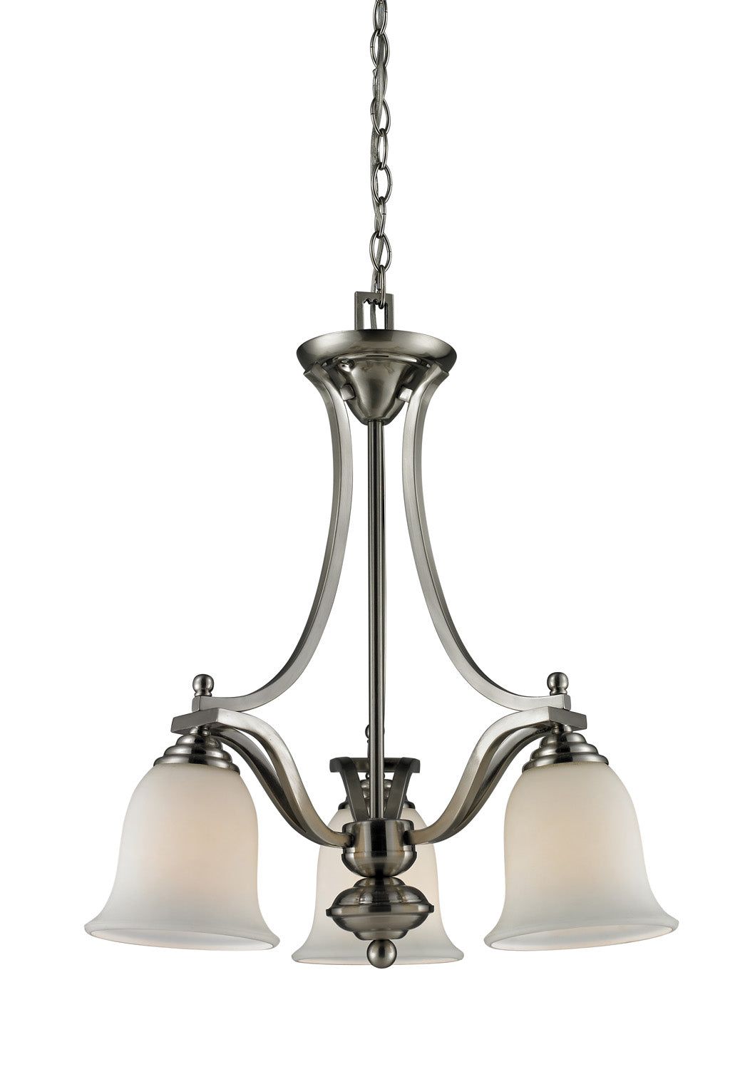 Z-Lite - 704-3-BN - Three Light Chandelier - Lagoon - Brushed Nickel