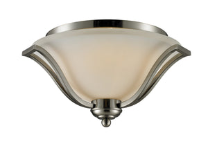 Z-Lite - 704F3-BN - Three Light Flush Mount - Lagoon - Brushed Nickel