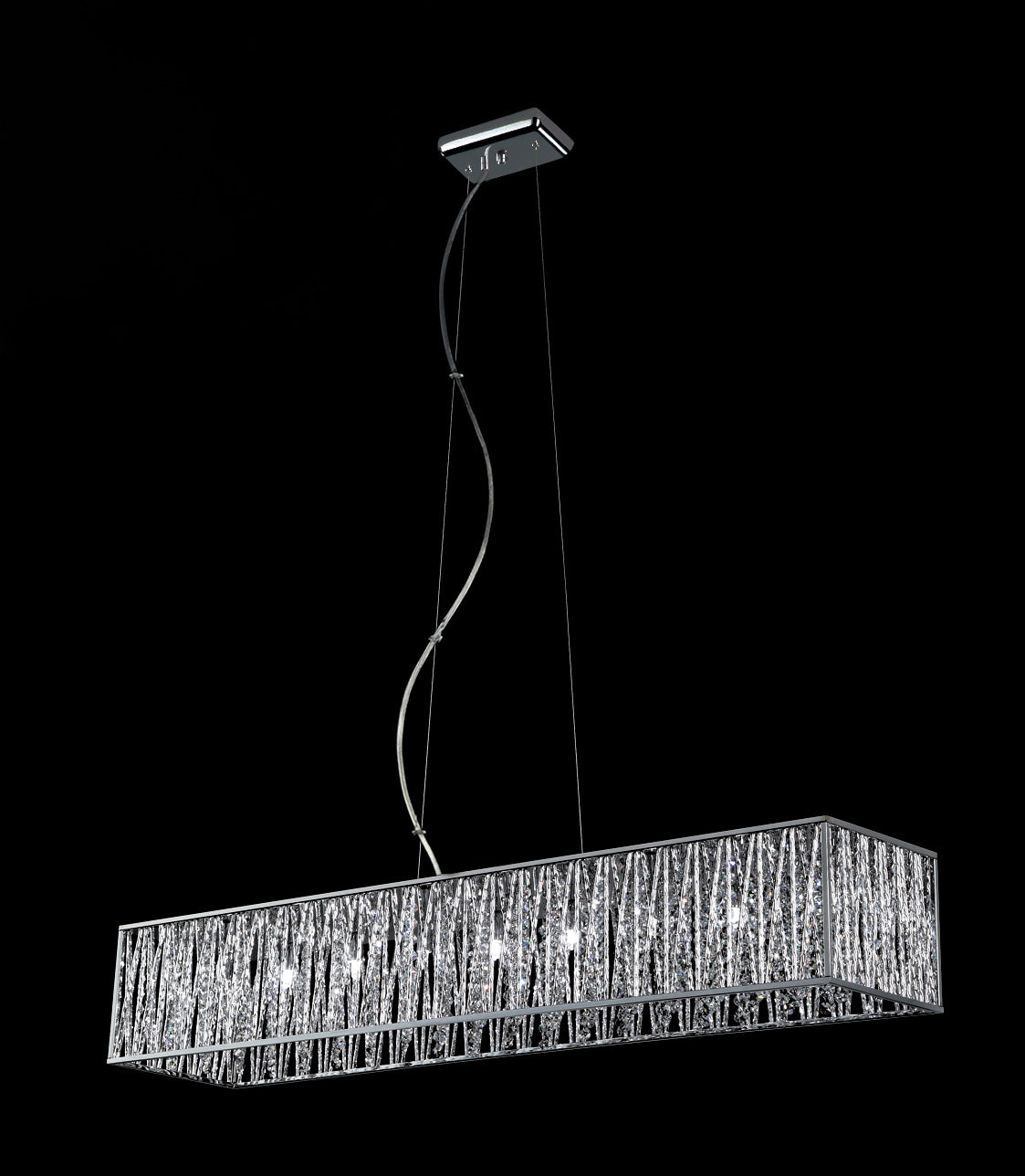 Z-Lite - 872CH-45 - Nine Light Linear Chandelier - Terra - Chrome