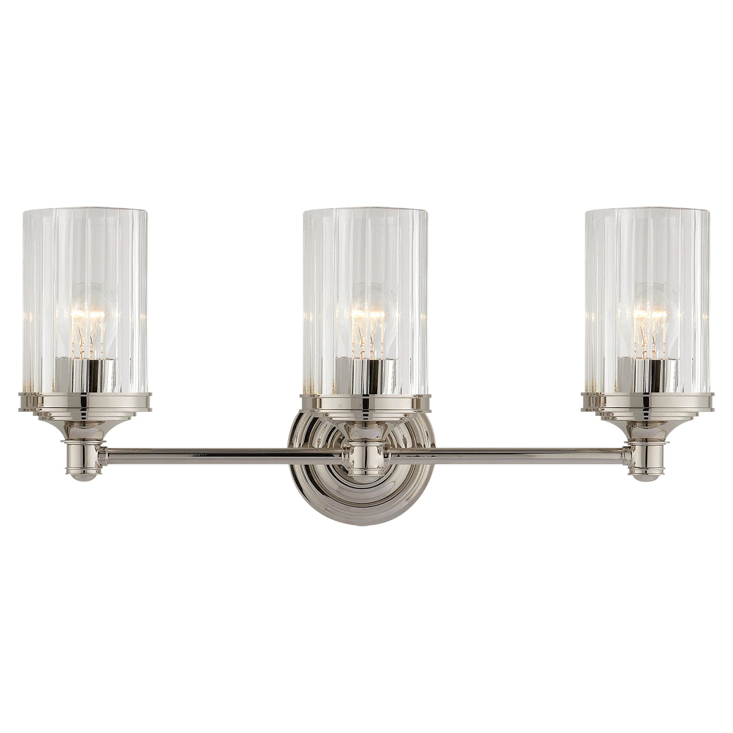 Visual Comfort Signature - AH 2202PN-CG - Three Light Wall Sconce - Ava - Polished Nickel