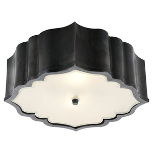 Visual Comfort Signature - AH 4025GM-FG - Three Light Flush Mount - Balthazar - Gun Metal