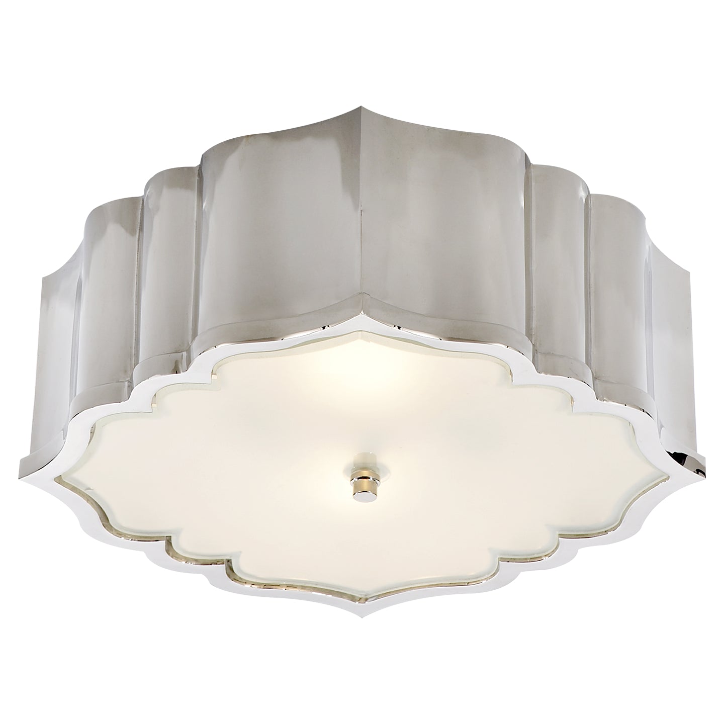 Visual Comfort Signature - AH 4025PN-FG - Three Light Flush Mount - Balthazar - Polished Nickel