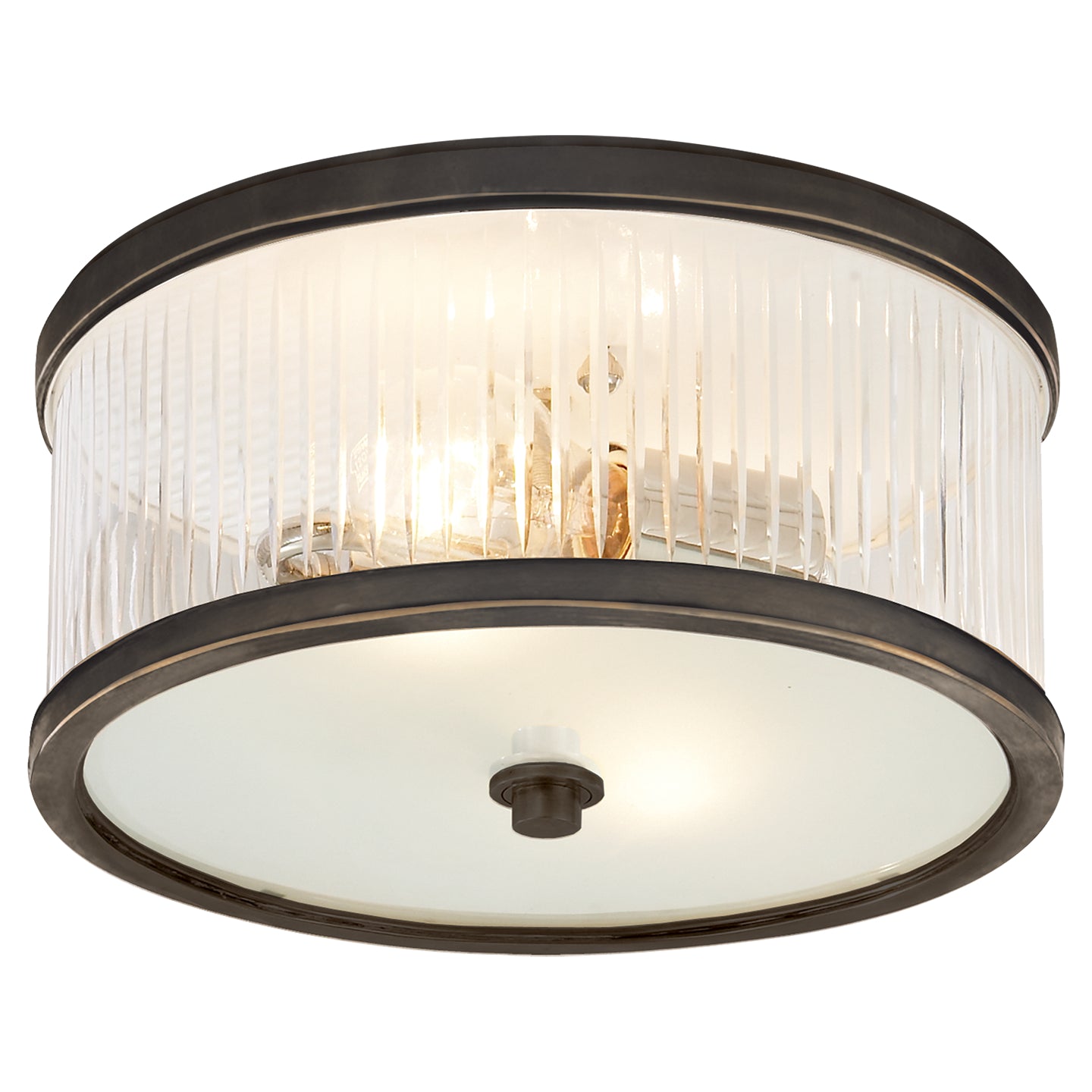 Visual Comfort Signature - AH 4200BZ-FG - Two Light Flush Mount - Randolph - Bronze