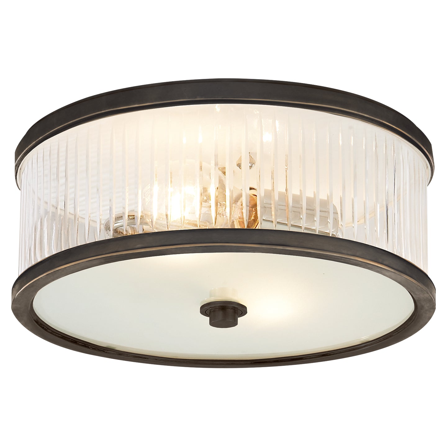 Visual Comfort Signature - AH 4201BZ-FG - Two Light Flush Mount - Randolph - Bronze