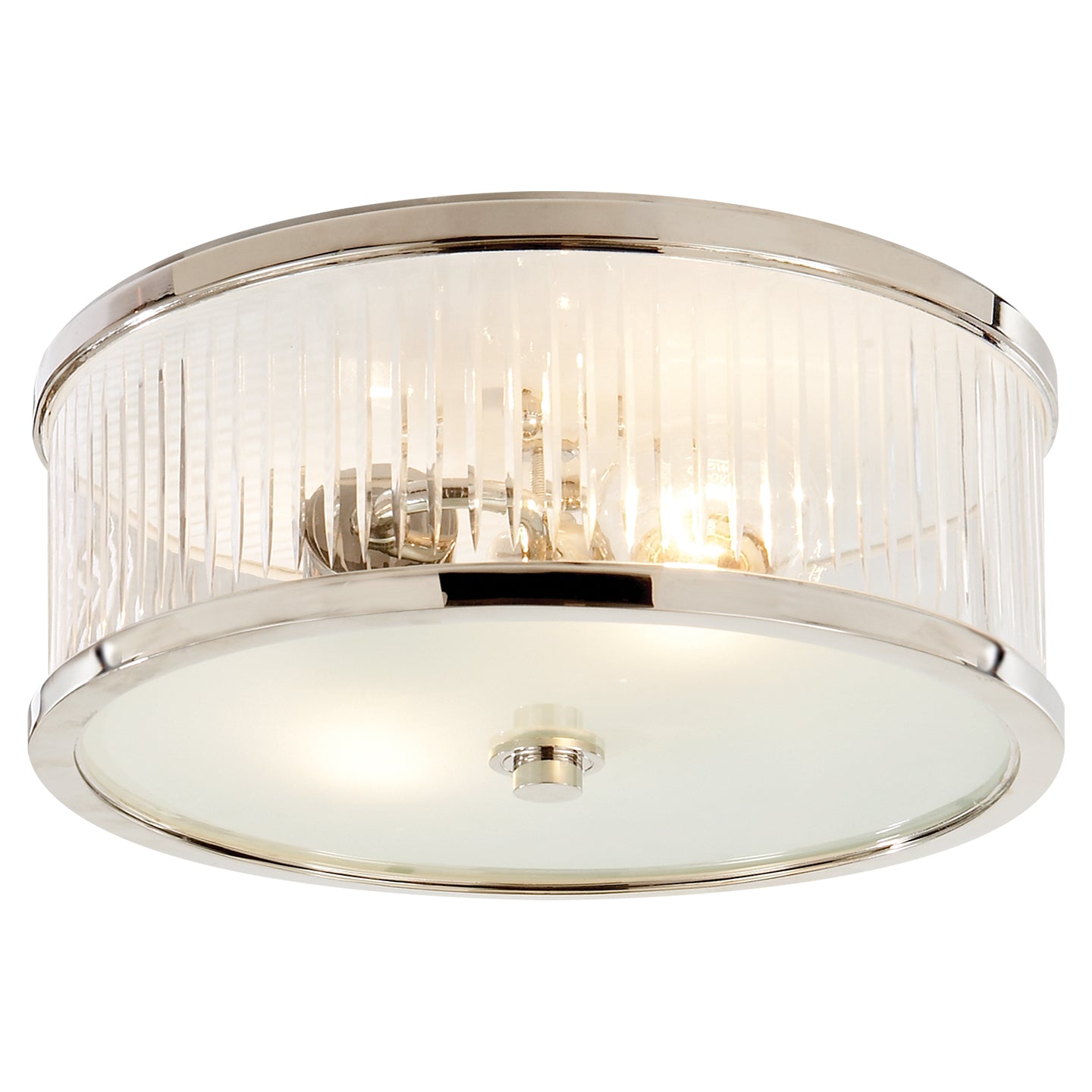 Visual Comfort Signature - AH 4201PN-FG - Two Light Flush Mount - Randolph - Polished Nickel