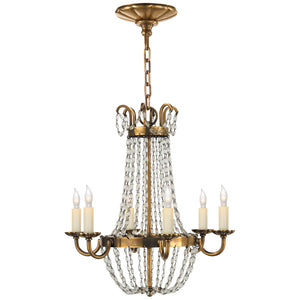 Visual Comfort Signature - CHC 1407AB-SG - Six Light Chandelier - Paris Flea Market - Antique-Burnished Brass