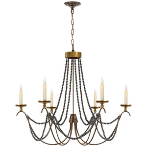 Visual Comfort Signature - CHC 1415R - Six Light Chandelier - Marigot - Hand Painted Rust Finish