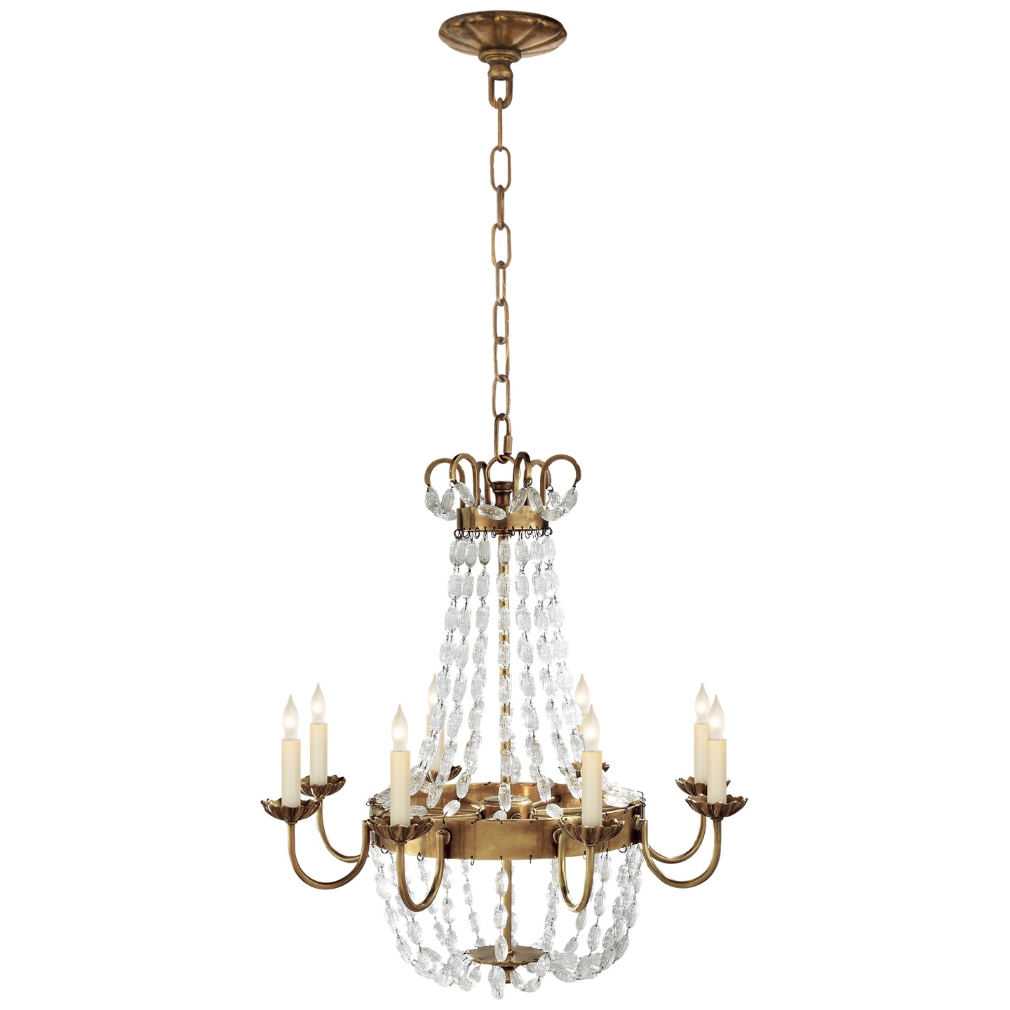 Visual Comfort Signature - CHC 1426AB-SG - Eight Light Chandelier - Paris Flea Market - Antique-Burnished Brass