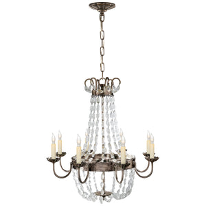 Visual Comfort Signature - CHC 1426SHS-SG - Eight Light Chandelier - Paris Flea Market - Sheffield Silver