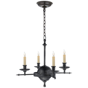 Visual Comfort Signature - CHC 1448BZ - Four Light Chandelier - Leaf and Arrow - Bronze