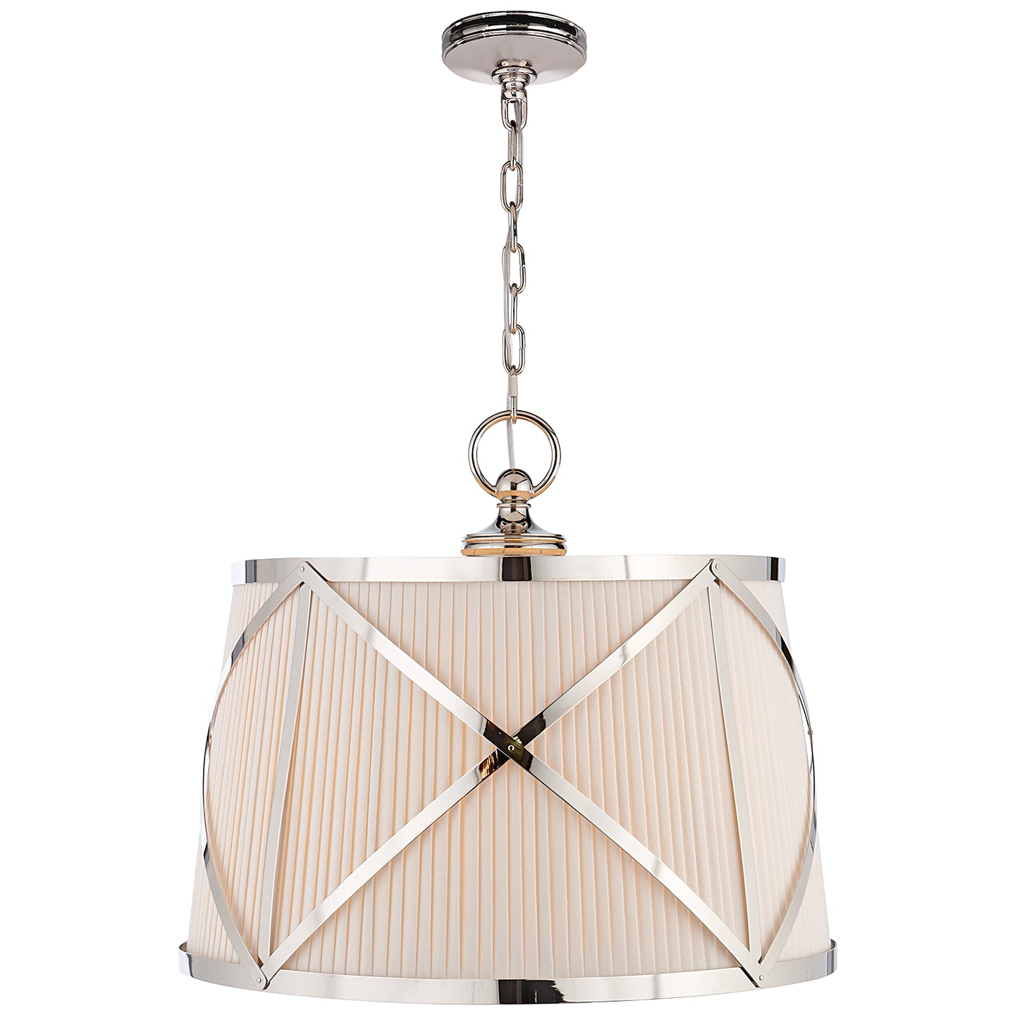 Visual Comfort Signature - CHC 1483PN-L - Three Light Pendant - Grosvenor - Polished Nickel