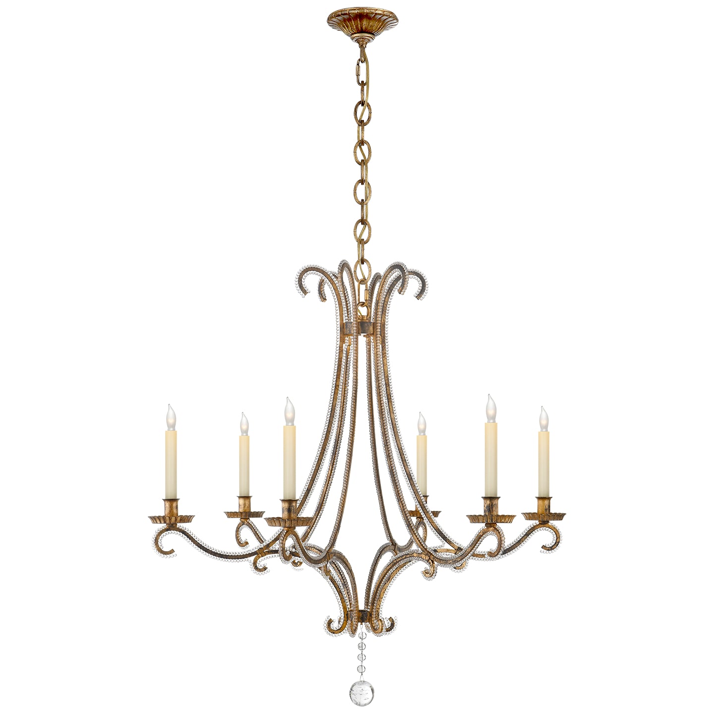 Visual Comfort Signature - CHC 1550GI-CG - Six Light Chandelier - Oslo - Gilded Iron