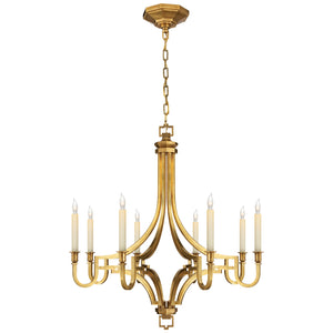 Visual Comfort Signature - CHC 1561AB - Eight Light Chandelier - Mykonos - Antique-Burnished Brass