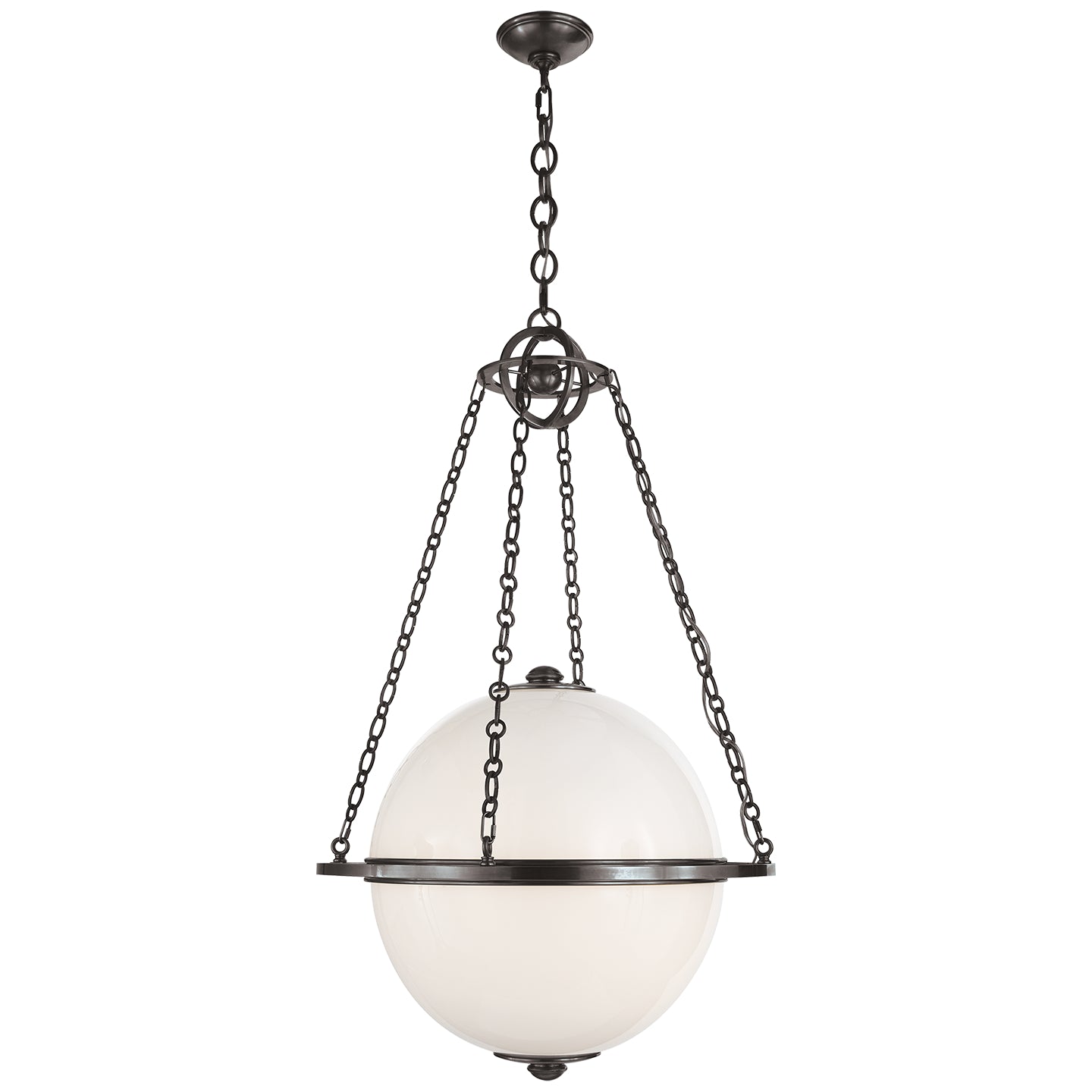 Visual Comfort Signature - CHC 2135BZ-WG - Two Light Lantern - Modern Globe - Bronze