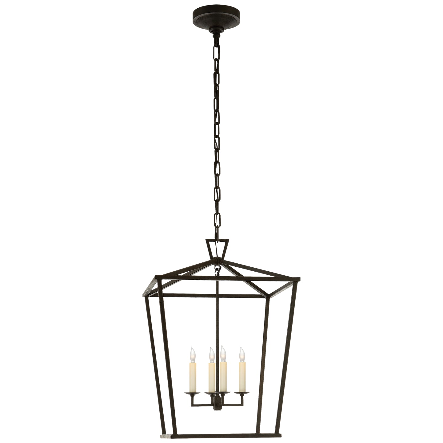 Visual Comfort Signature - CHC 2165AI - Four Light Lantern - Darlana - Aged Iron