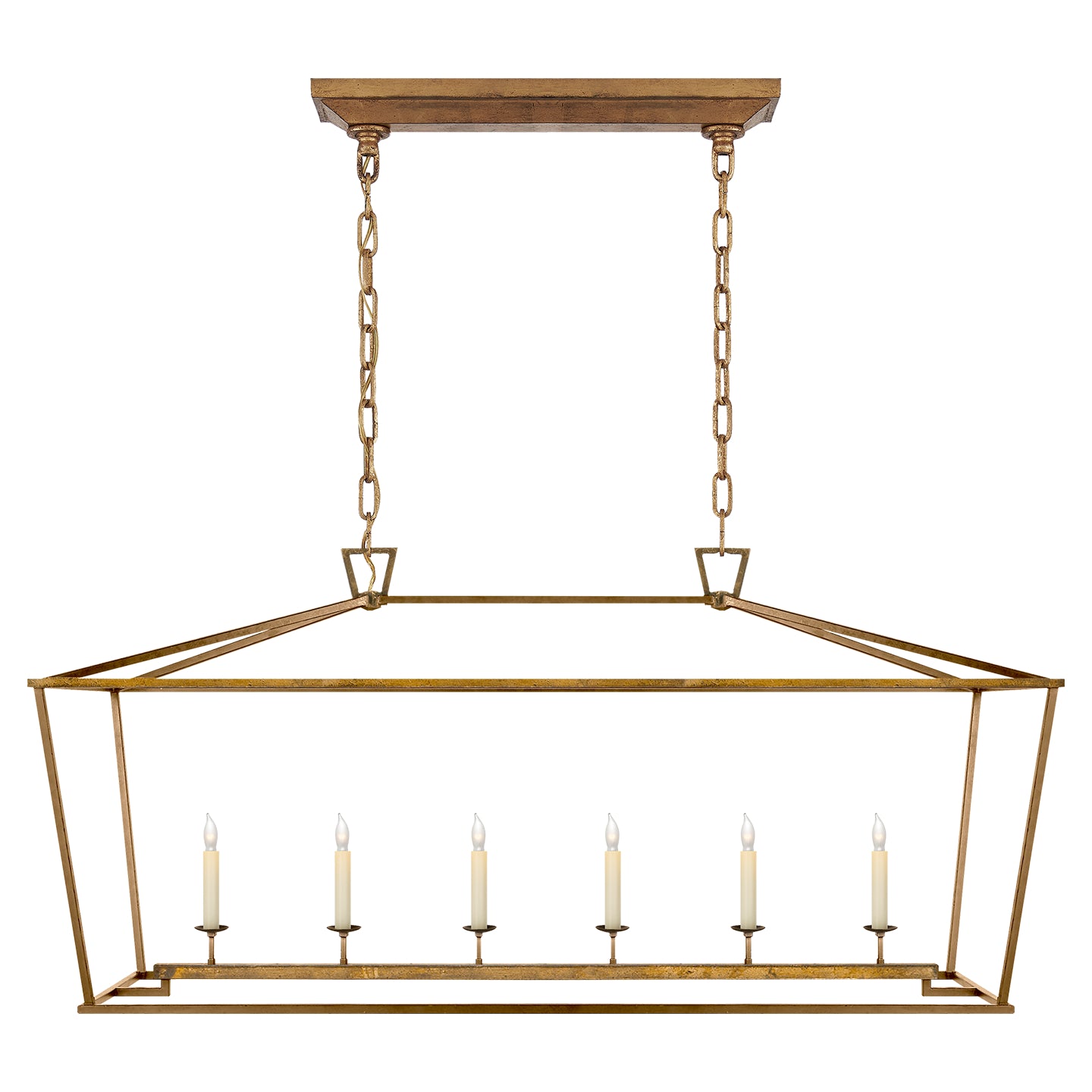 Visual Comfort Signature - CHC 2166GI - Six Light Lantern - Darlana - Gilded Iron