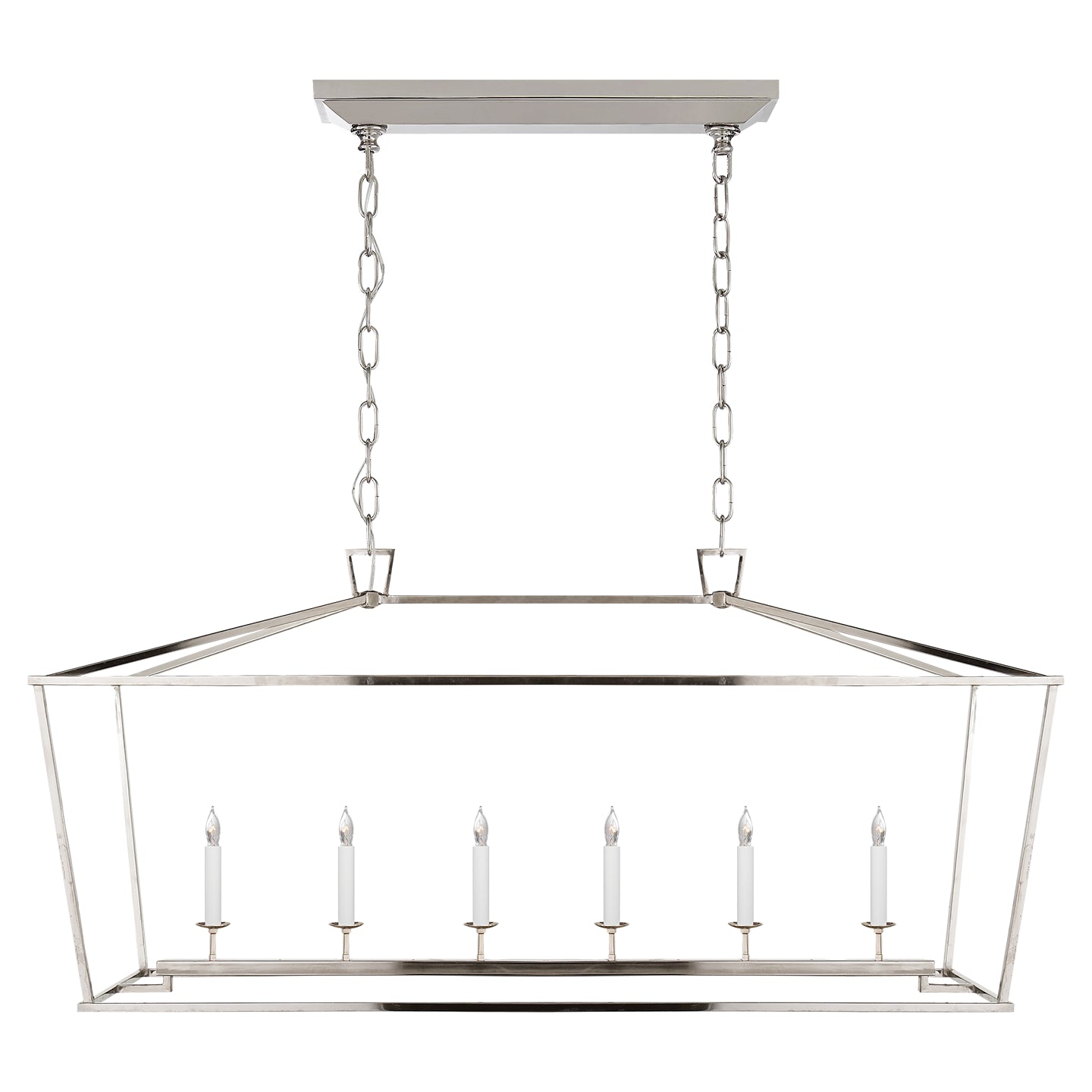 Visual Comfort Signature - CHC 2166PN - Six Light Lantern - Darlana - Polished Nickel