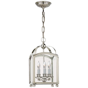 Visual Comfort Signature - CHC 3420PN - Three Light Lantern - Arch Top - Polished Nickel