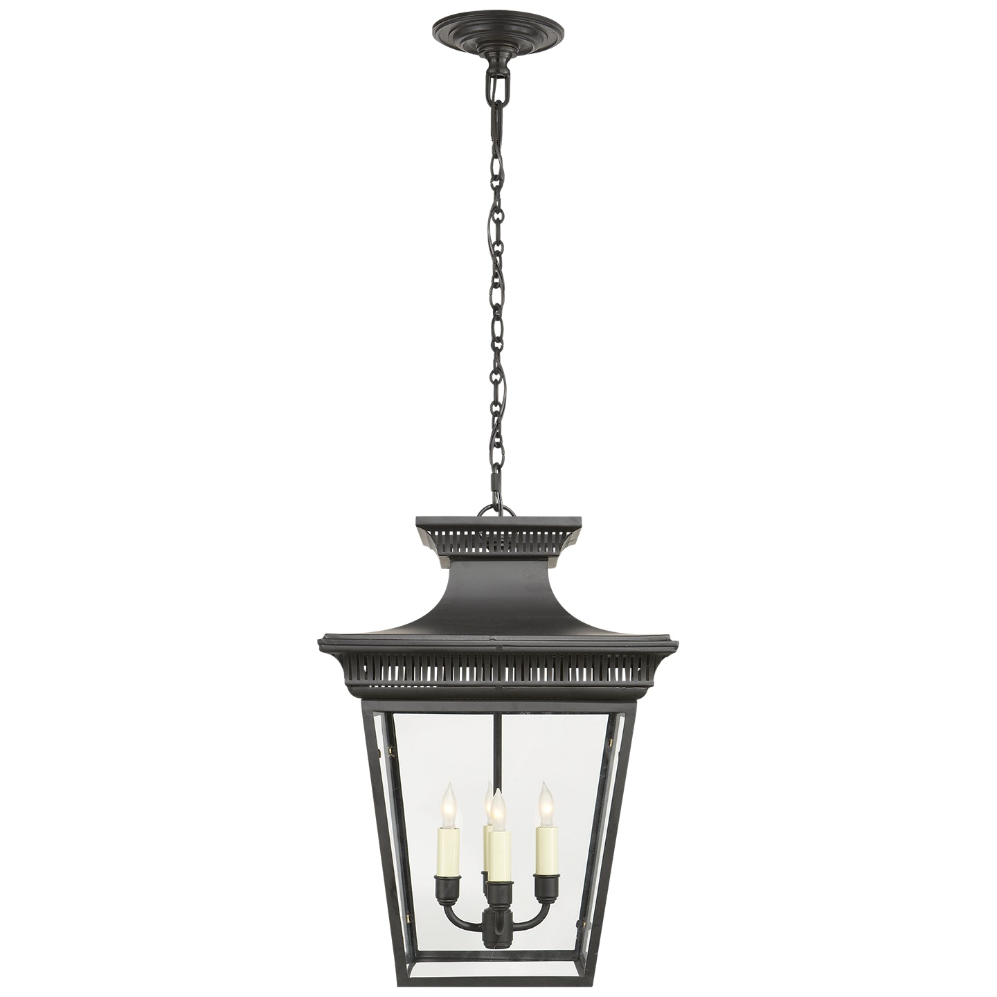 Visual Comfort Signature - CHC 5050BLK - Four Light Lantern - Elsinore - Matte Black