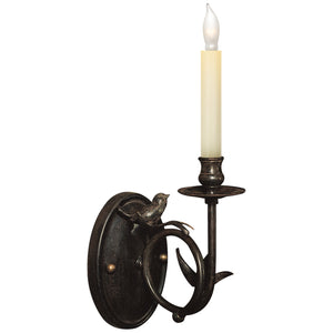 Visual Comfort Signature - CHD 1158R - One Light Wall Sconce - Perching Bird - Hand Painted Rust Finish