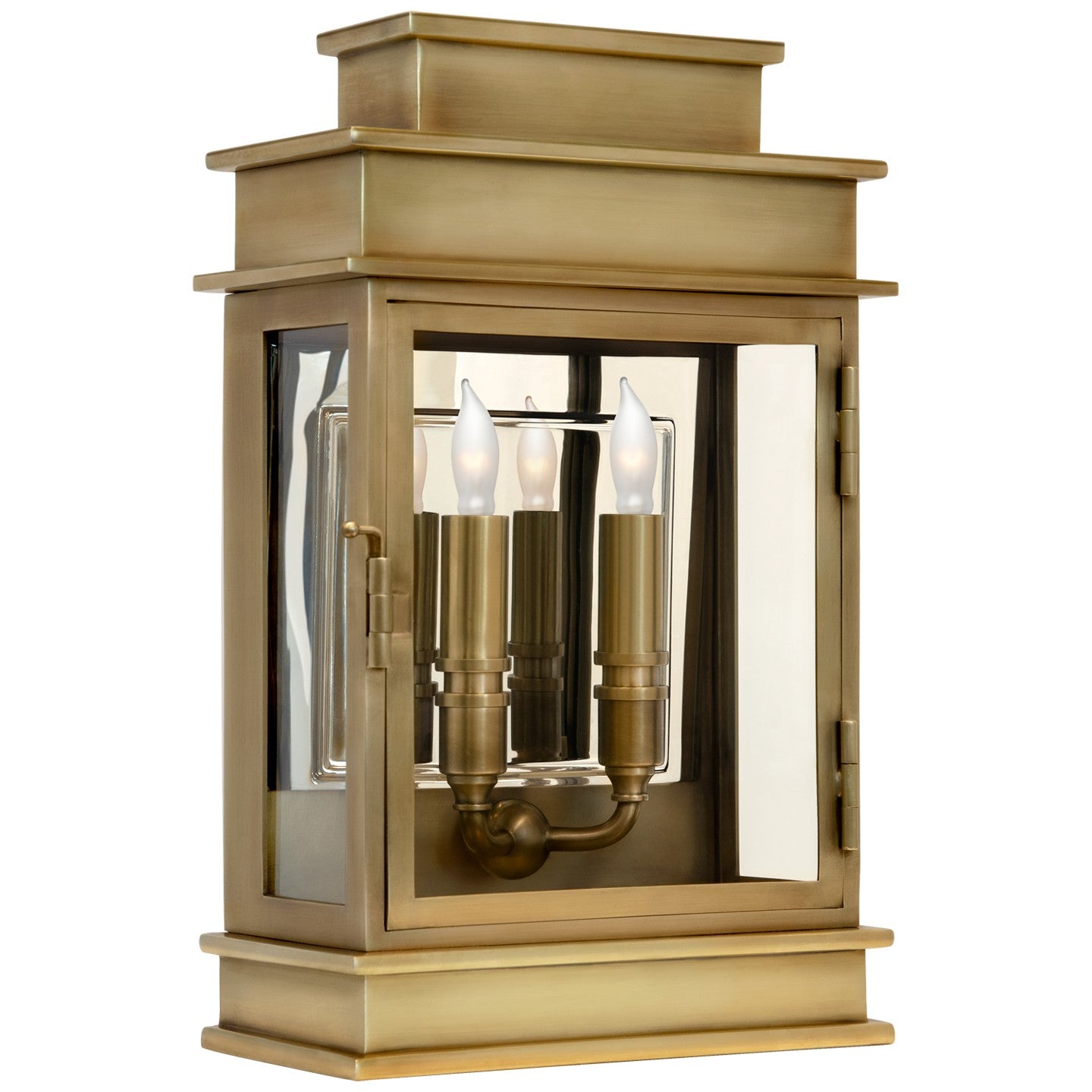 Visual Comfort Signature - CHD 2908AB - Two Light Wall Sconce - Linear Lantern - Antique-Burnished Brass