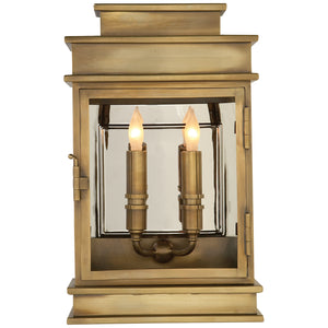 Visual Comfort Signature - CHD 2908AB - Two Light Wall Sconce - Linear Lantern - Antique-Burnished Brass