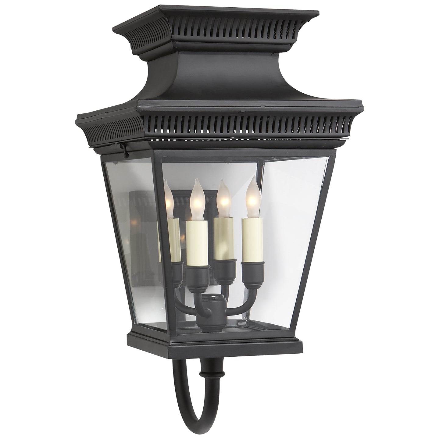 Visual Comfort Signature - CHD 2952BLK - Four Light Wall Lantern - Elsinore - Matte Black