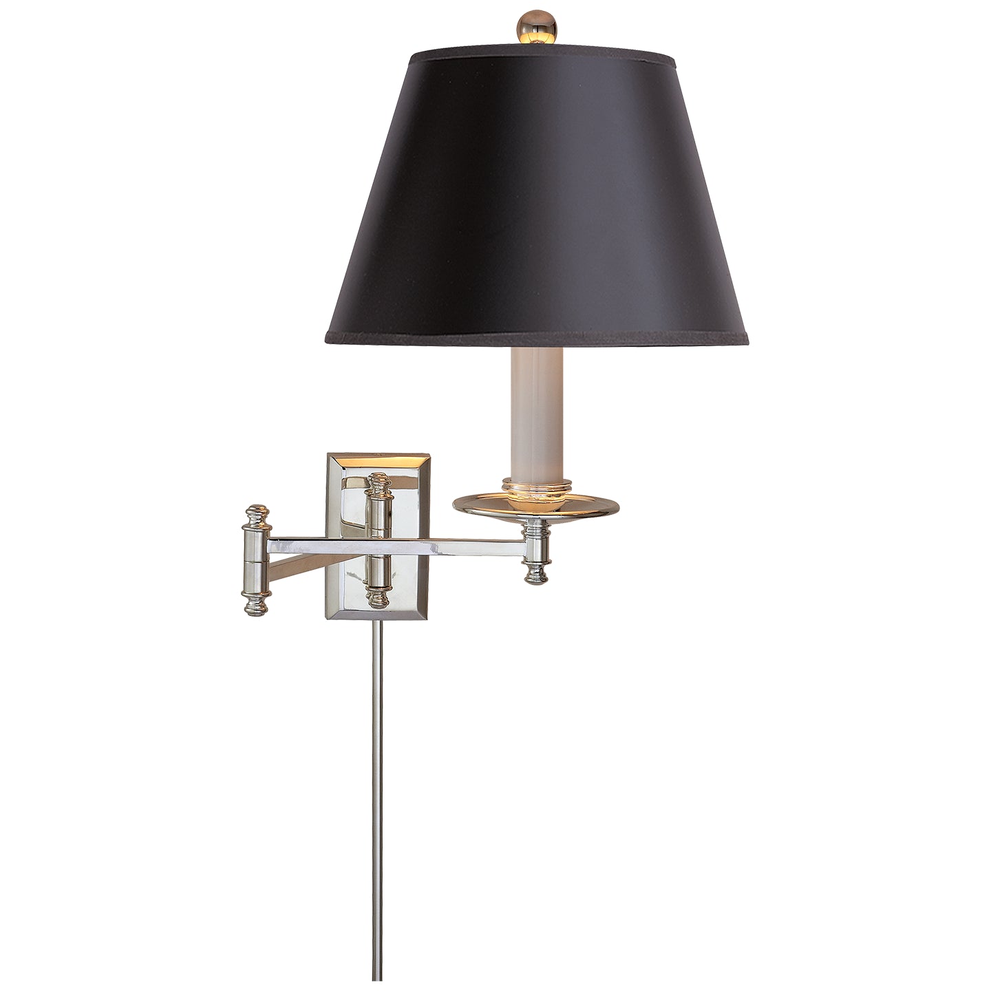 Visual Comfort Signature - CHD 5101PN-B - One Light Swing Arm Wall Lamp - Dorchester Swing Arm - Polished Nickel