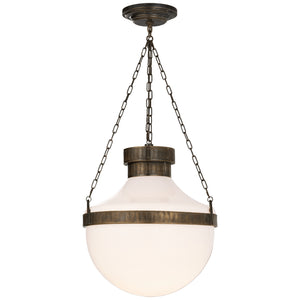 Visual Comfort Signature - MS 5030ABV-WG - Two Light Lantern - Modern Schoolhouse - Antique Brass with Verde