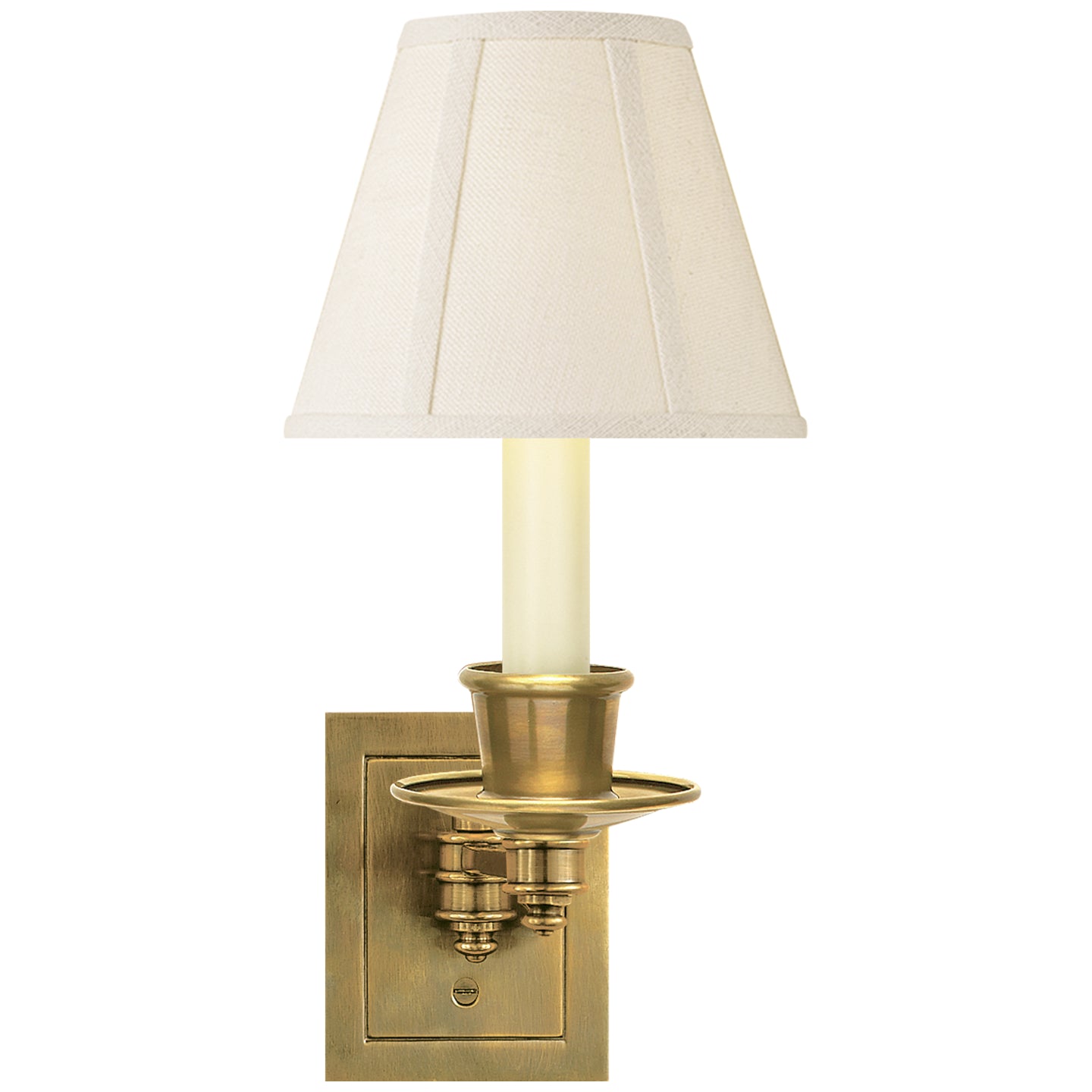 Visual Comfort Signature - S 2005HAB-L - One Light Swing Arm Wall Lamp - Swing Arm Sconce - Hand-Rubbed Antique Brass