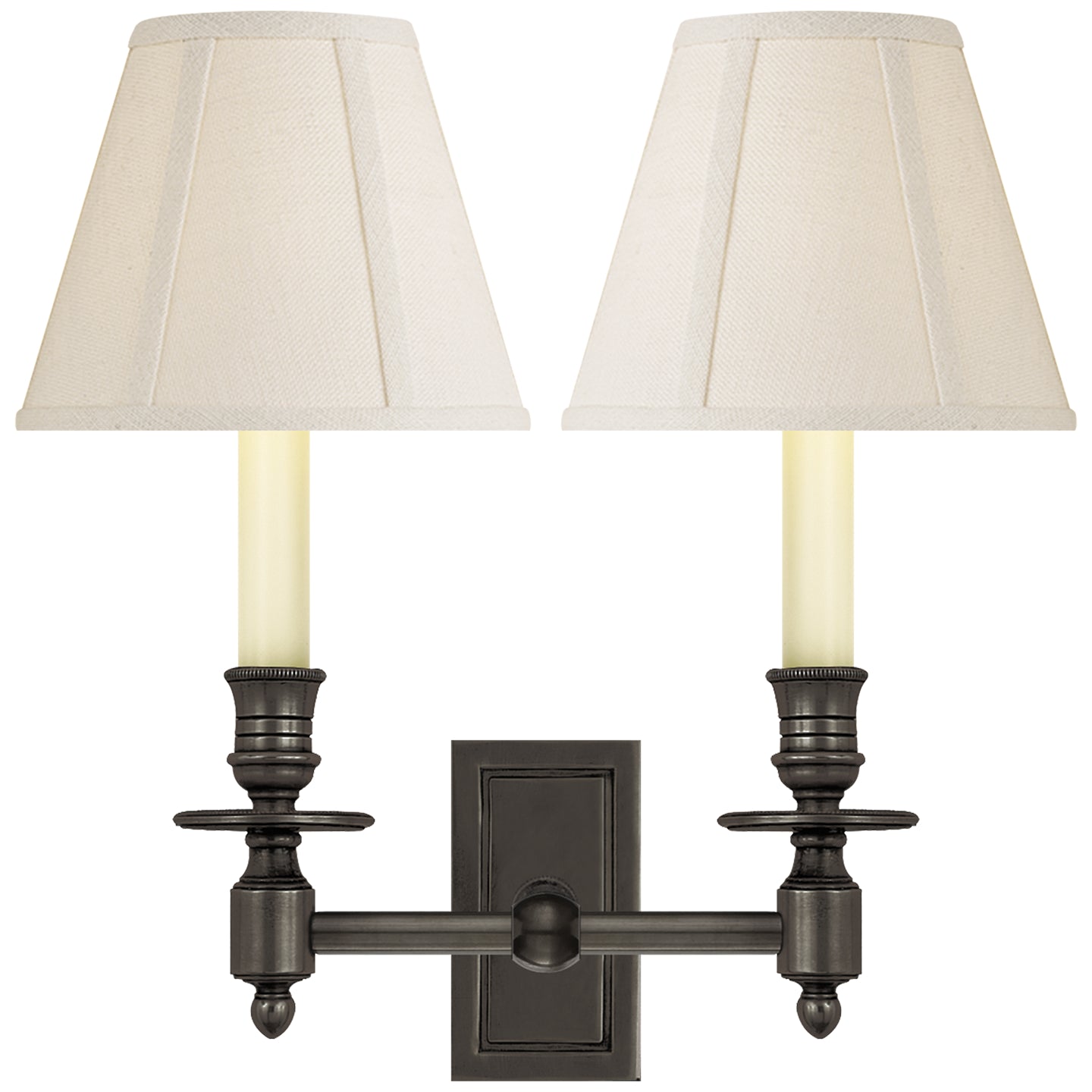 Visual Comfort Signature - S 2212BZ-L - Two Light Wall Sconce - French Library - Bronze